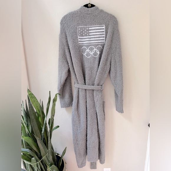 🇺🇸SKIMS OLYMPIC CAPSULE TEAM USA GREY COZY ROBE 4X/5X - Picture 3 of 6